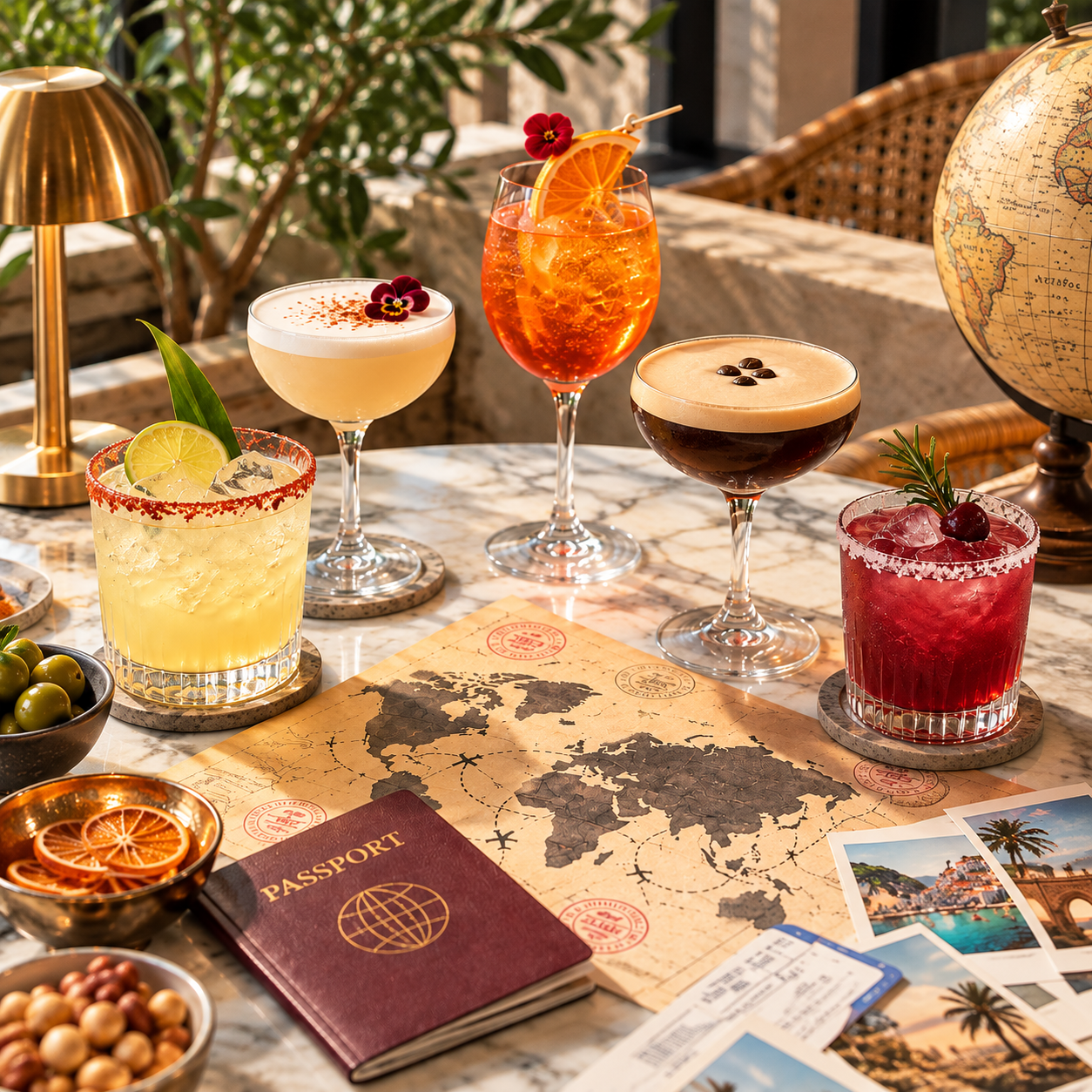 La vuelta al mundo en cócteles: Un pasaporte entre sabores