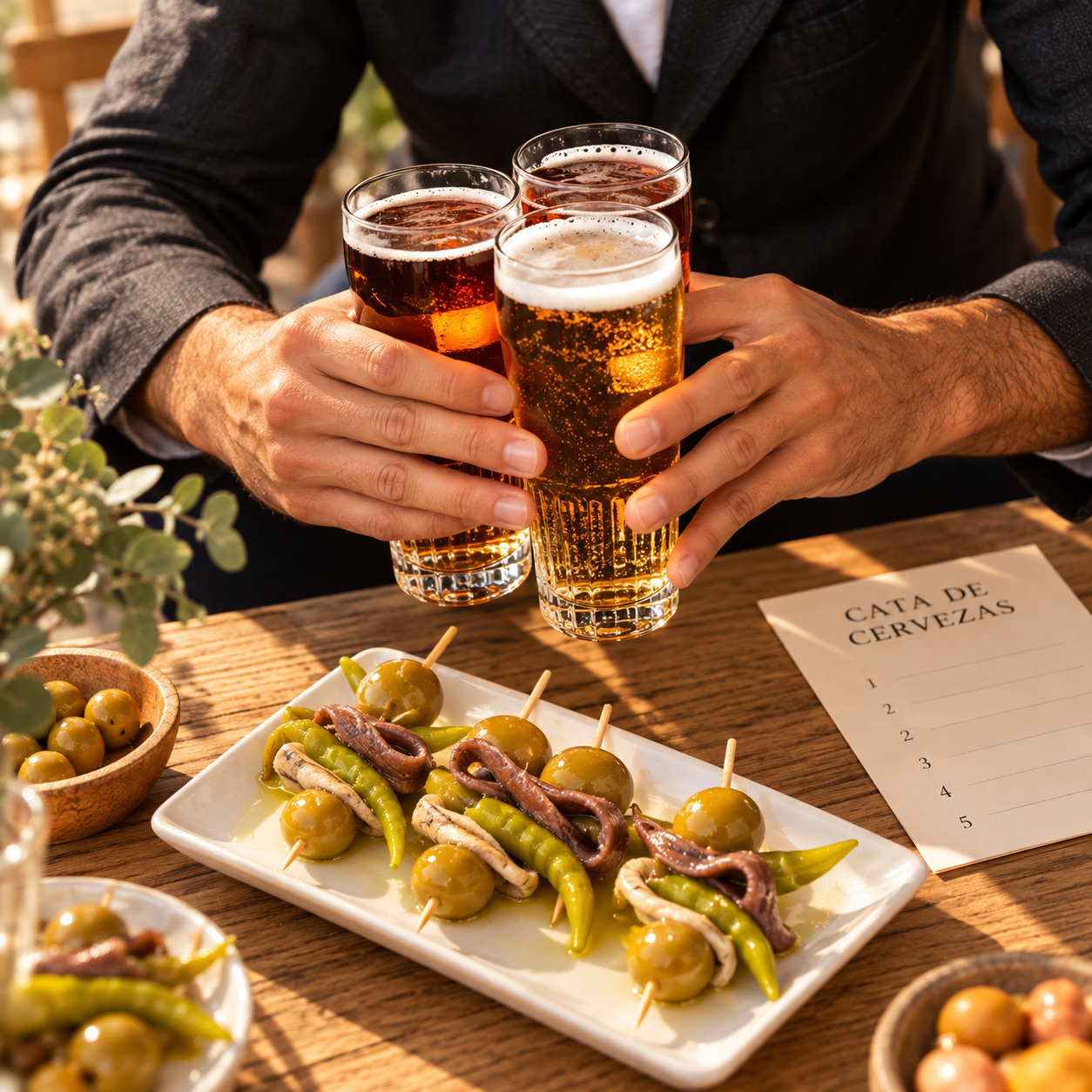El maridaje perfecto: Cata de cervezas y gildas